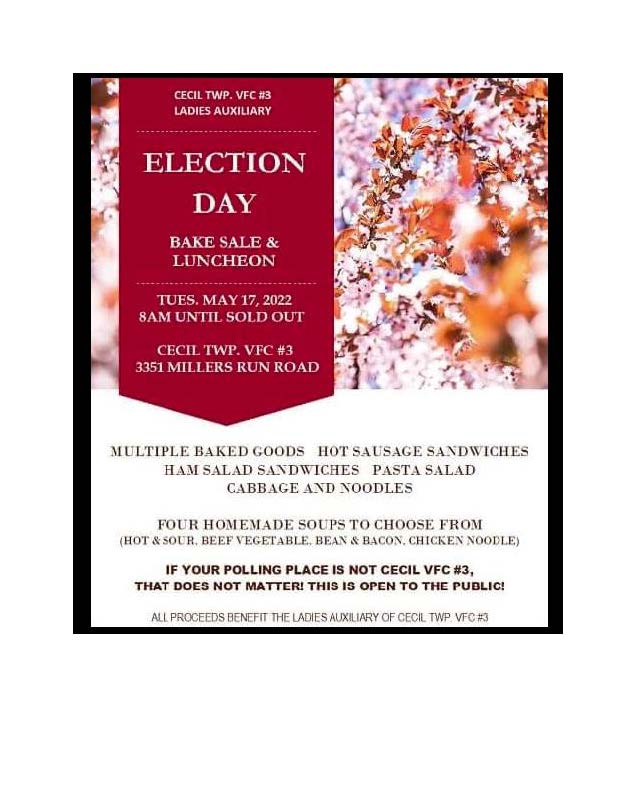 Womens Auxilary Bake Sale