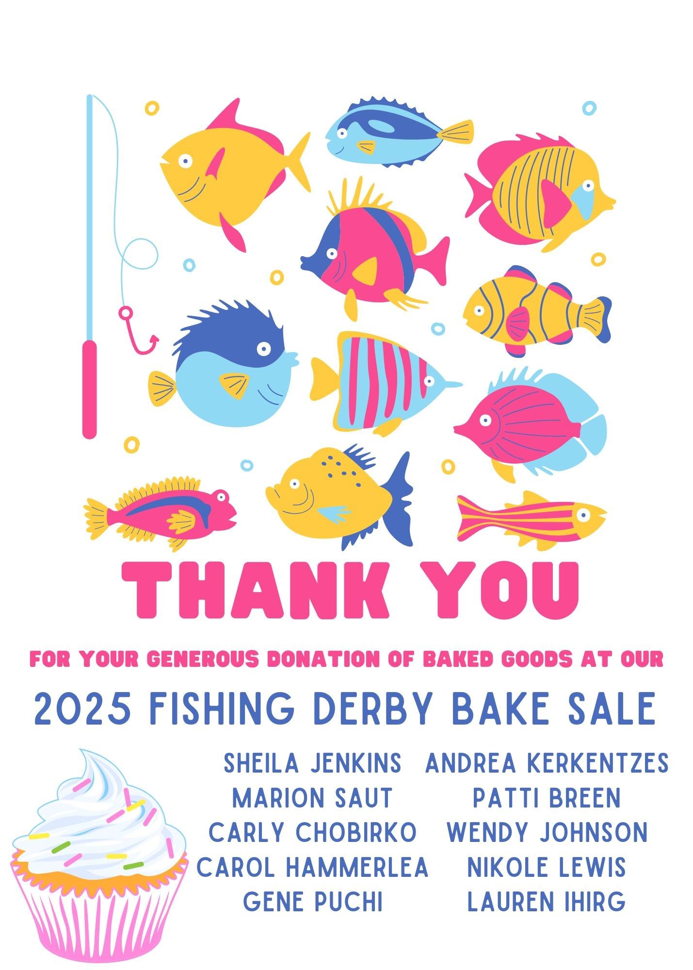 2025 Fishing Derby Bake Sale